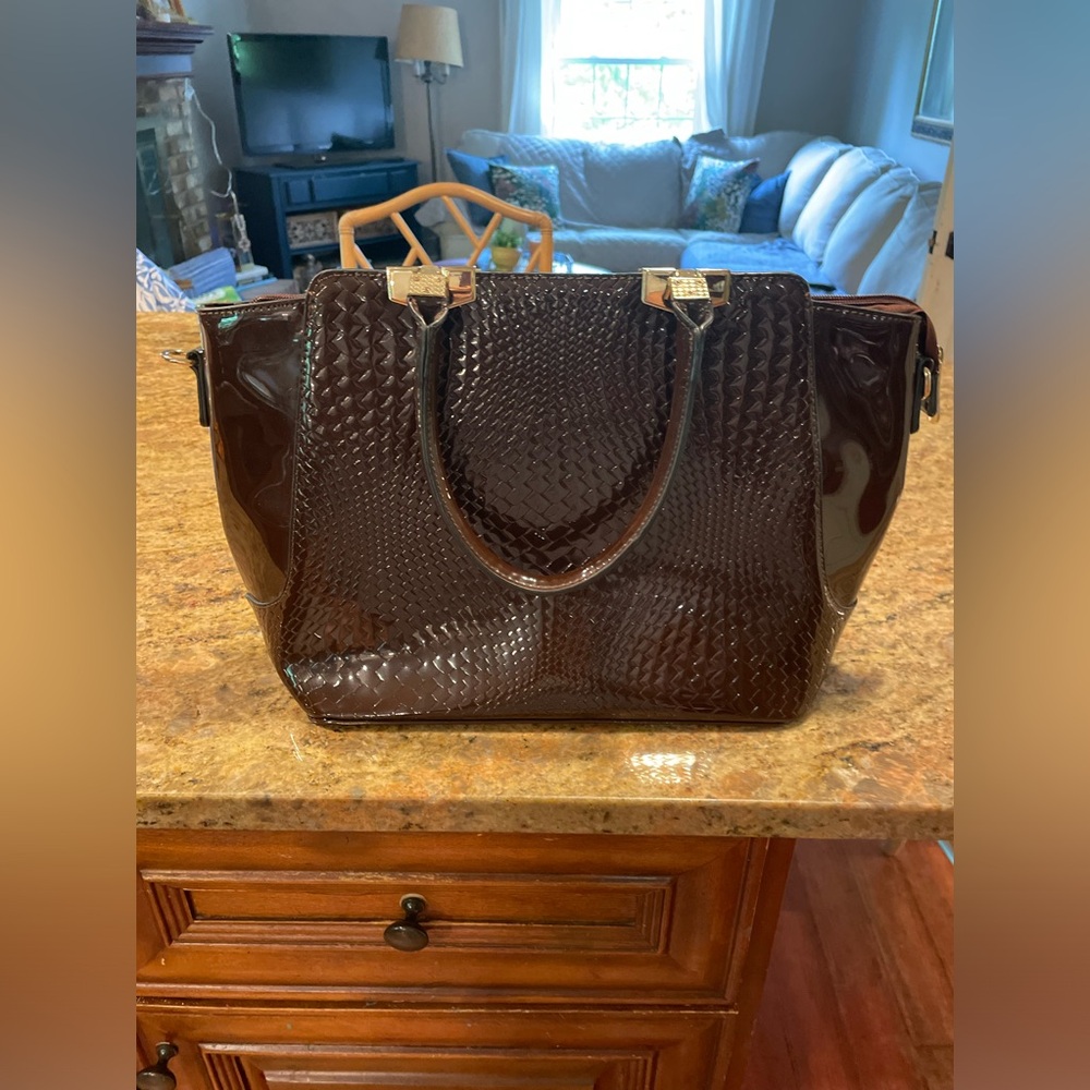 Lovely Brown Patton leather Purse
